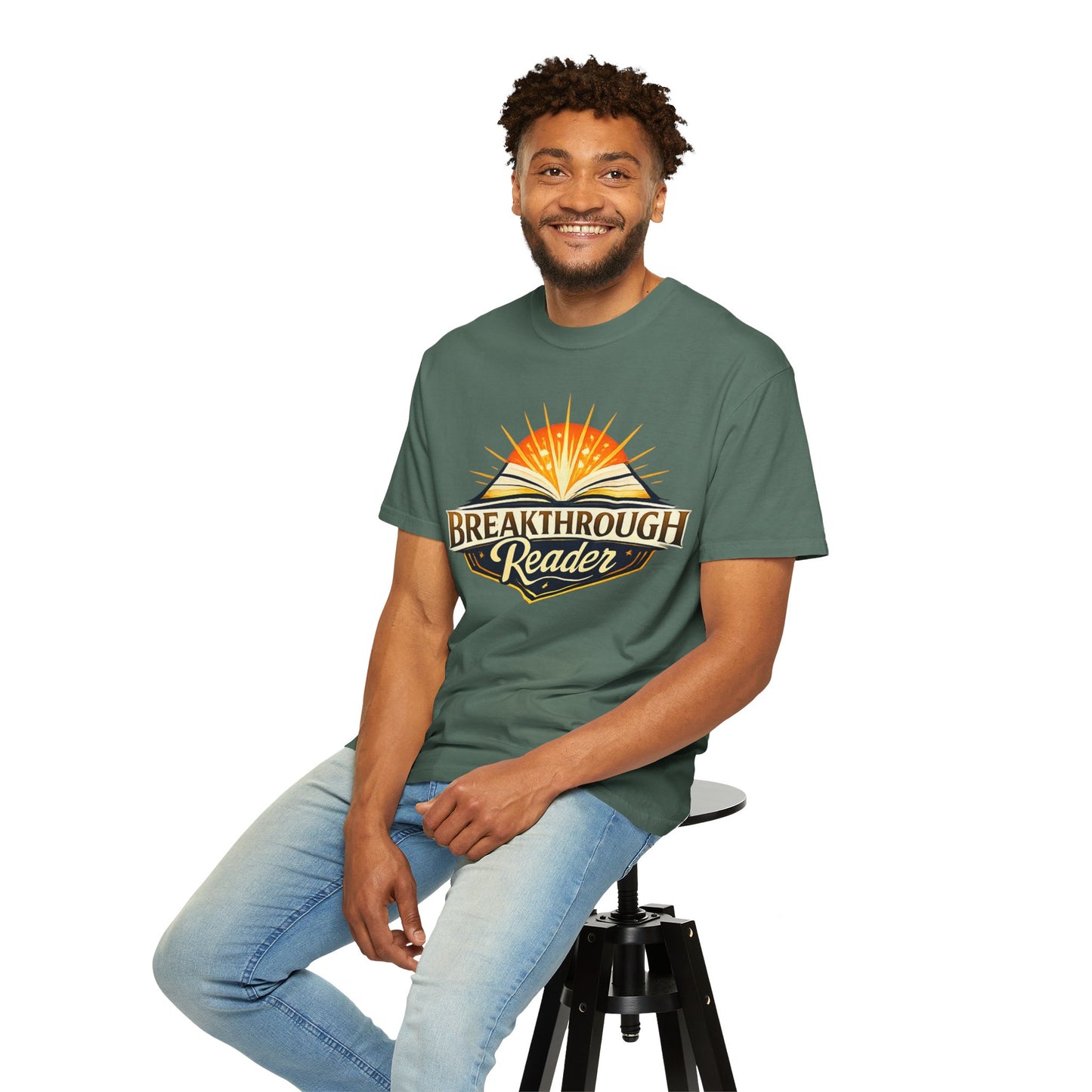 "Breakthrough Reader" T-Shirt — Inspirational Book Lover Tee
