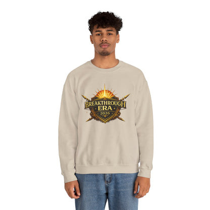 "Breakthrough Era 2026" Crewneck Sweatshirt — Sunrise Emblem