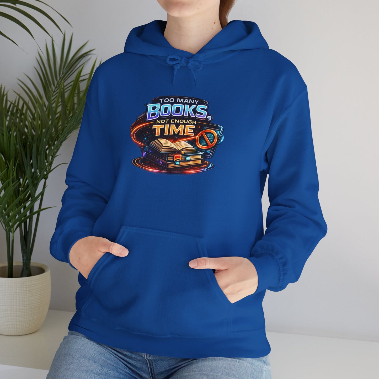 Books Time Hoodie — Retro Spacebook Reading Graphic Sweatshirt