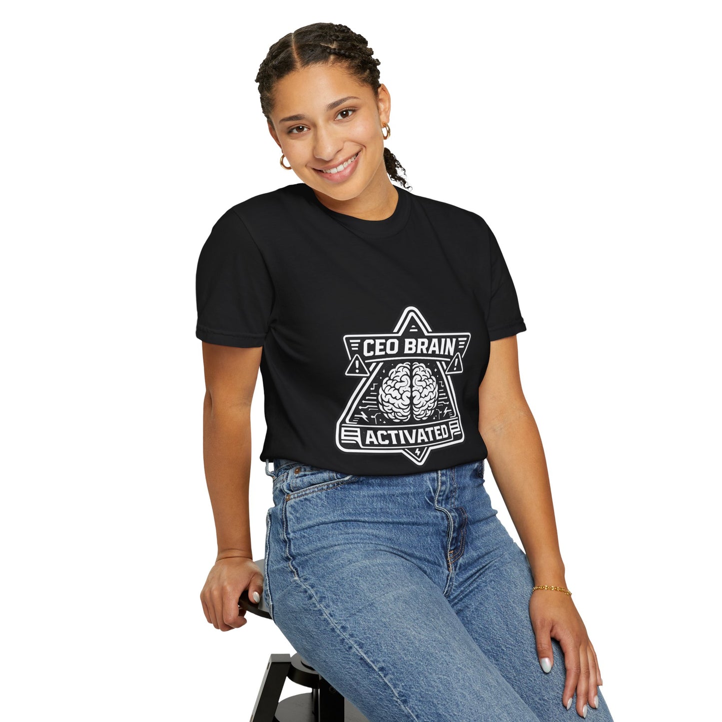 "CEO Brain Activated" T-Shirt — Entrepreneur Graphic Tee