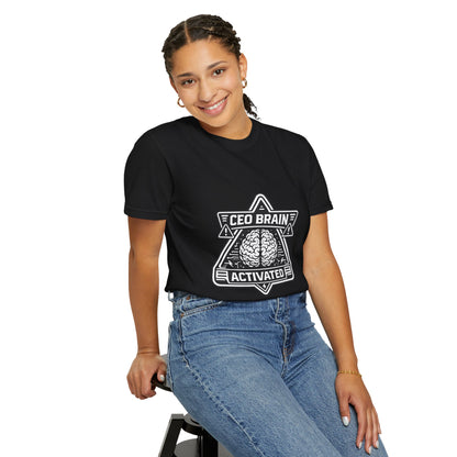 "CEO Brain Activated" T-Shirt — Entrepreneur Graphic Tee