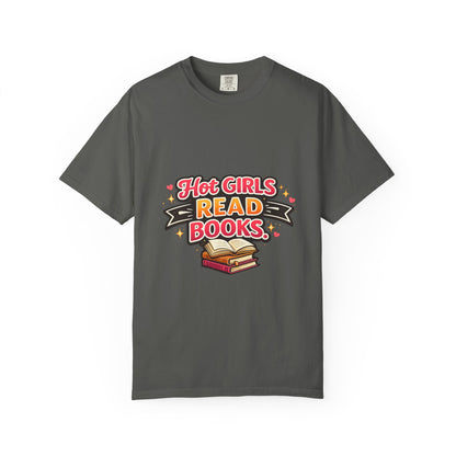 "Hot Girls Read Books" T-Shirt — Funny Book Lover Tee