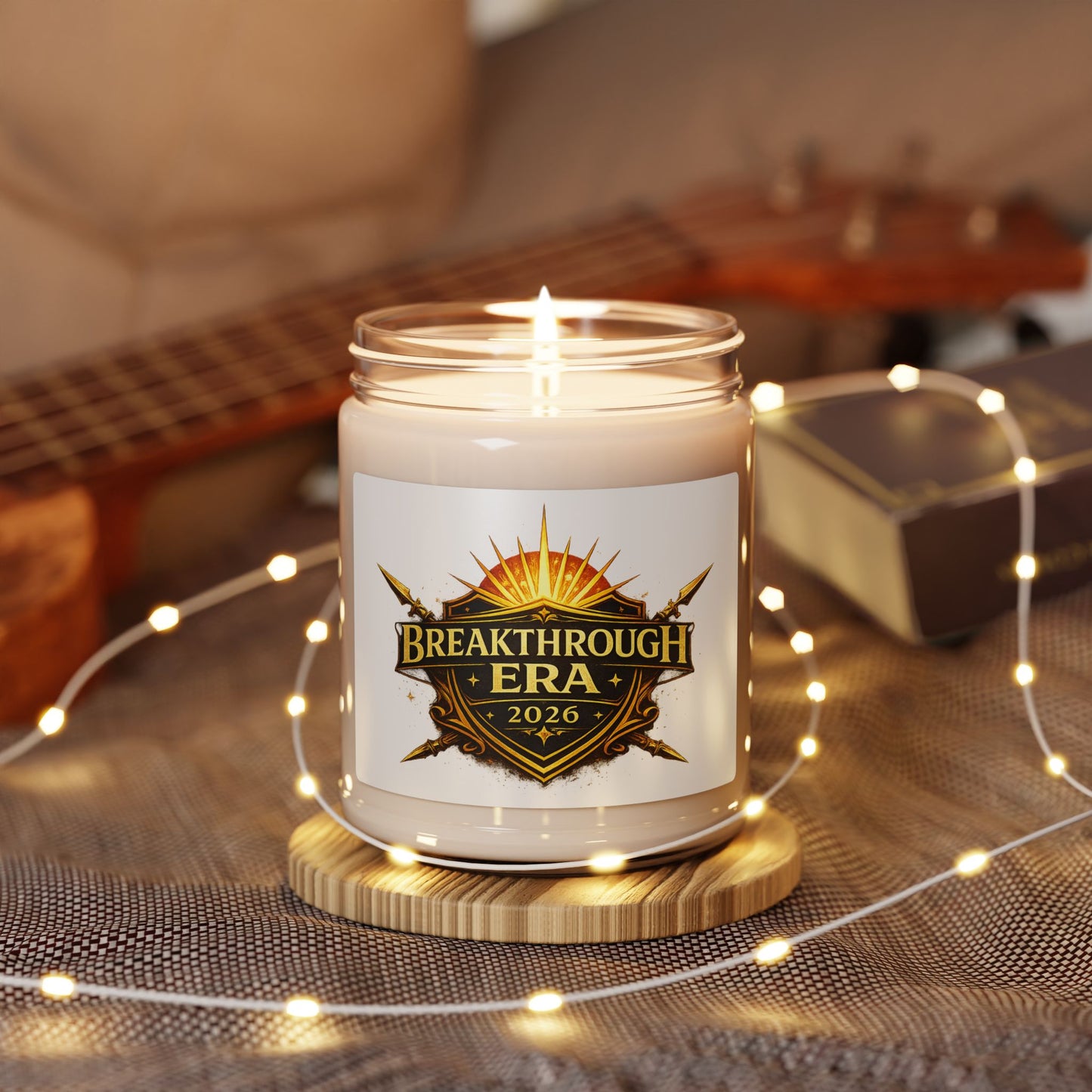 Breakthrough Era 2026 Soy Candle — Inspirational Scented Jar (9oz)