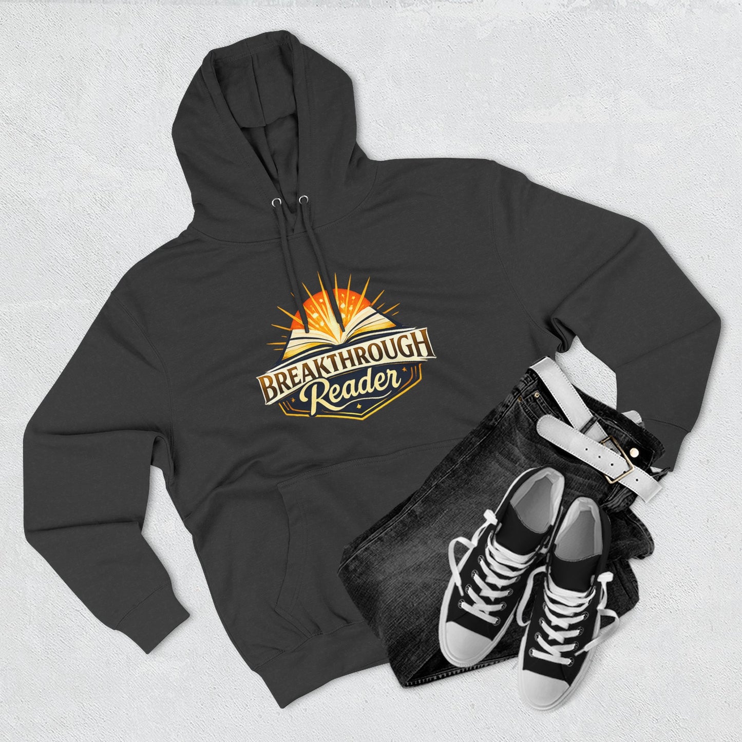Breakthrough Reader Hoodie – Inspirational Sunburst Fleece Pullover