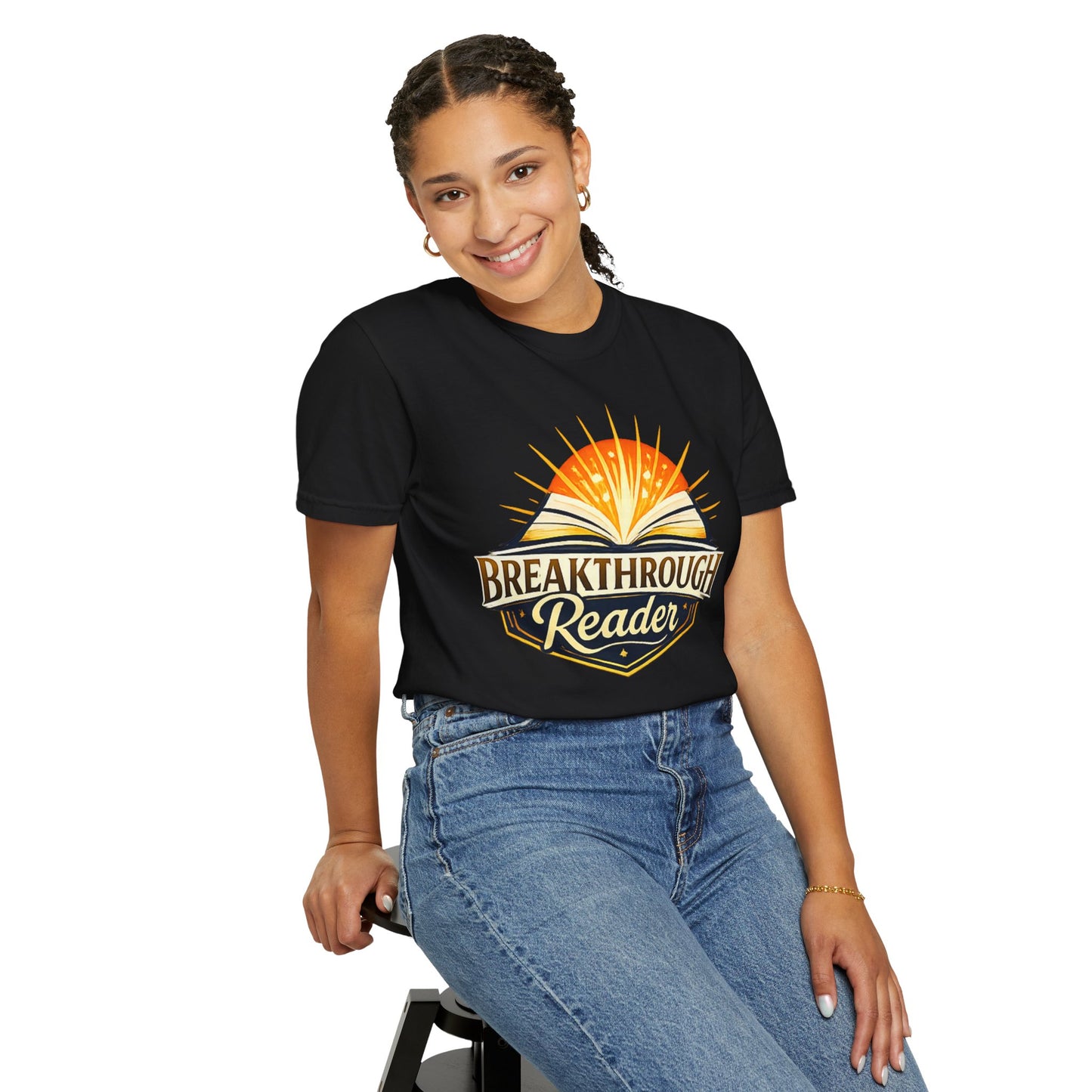 "Breakthrough Reader" T-Shirt — Inspirational Book Lover Tee