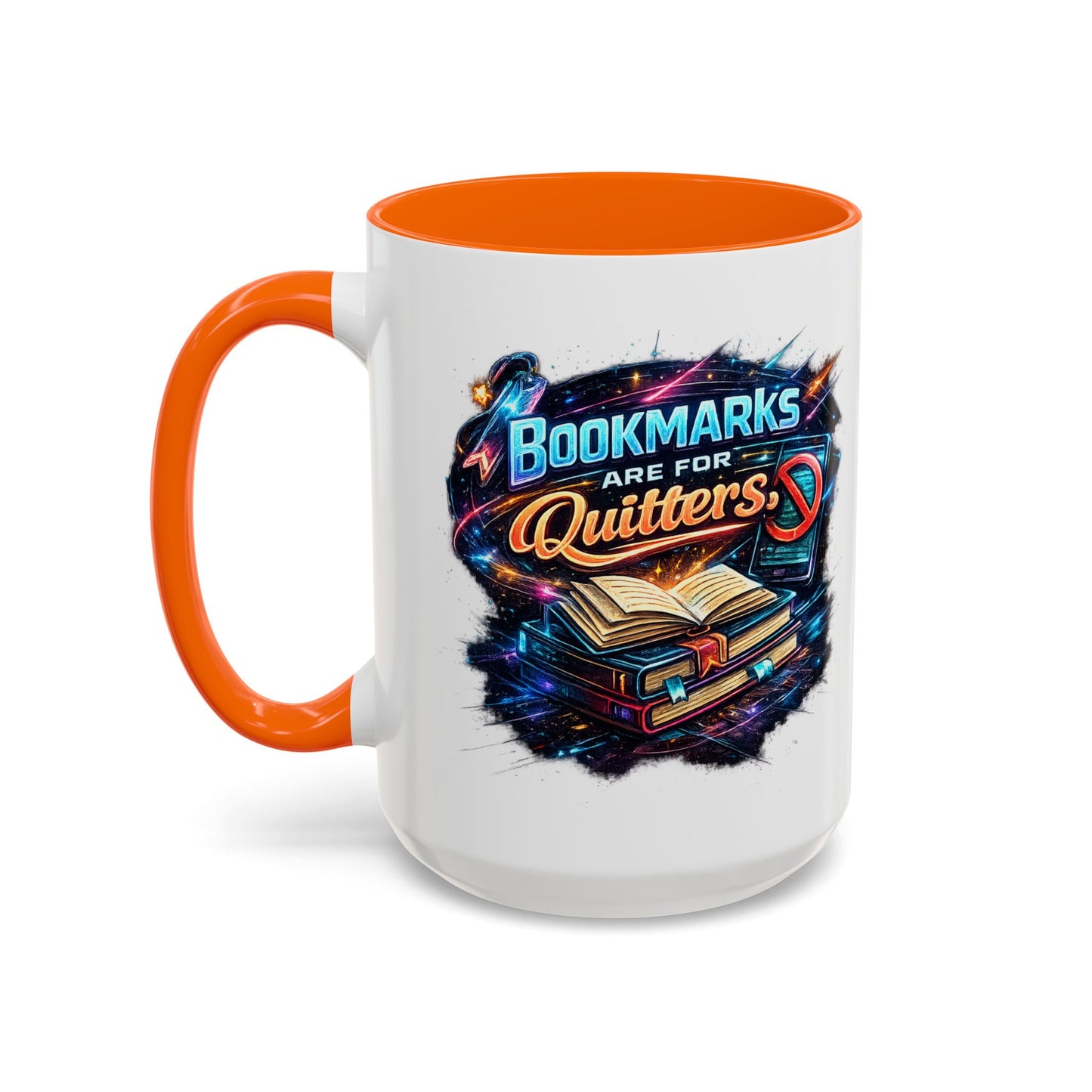 Bookmarks are for Quitters Vintage Coffee Lovers Accent Mug (11/15oz)