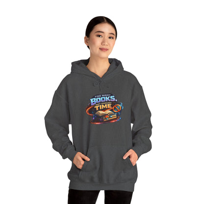 Books Time Hoodie — Retro Spacebook Reading Graphic Sweatshirt