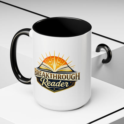 Breakthrough Reader Accent Coffee Mug — Inspirational Book Lover Gift (11/15oz)
