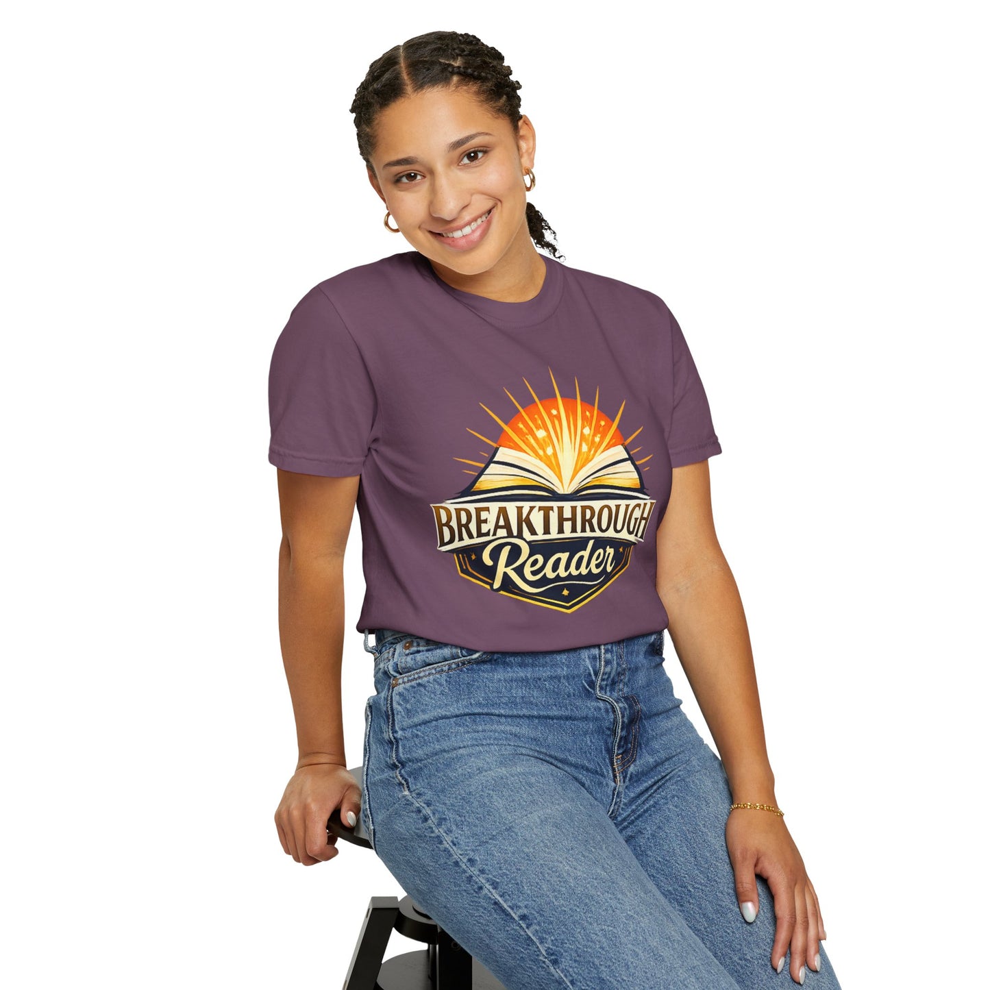 "Breakthrough Reader" T-Shirt — Inspirational Book Lover Tee