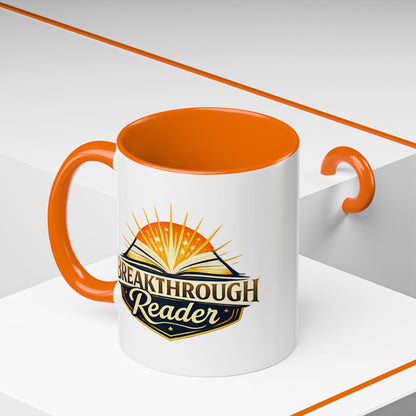 Breakthrough Reader Accent Coffee Mug — Inspirational Book Lover Gift (11/15oz)