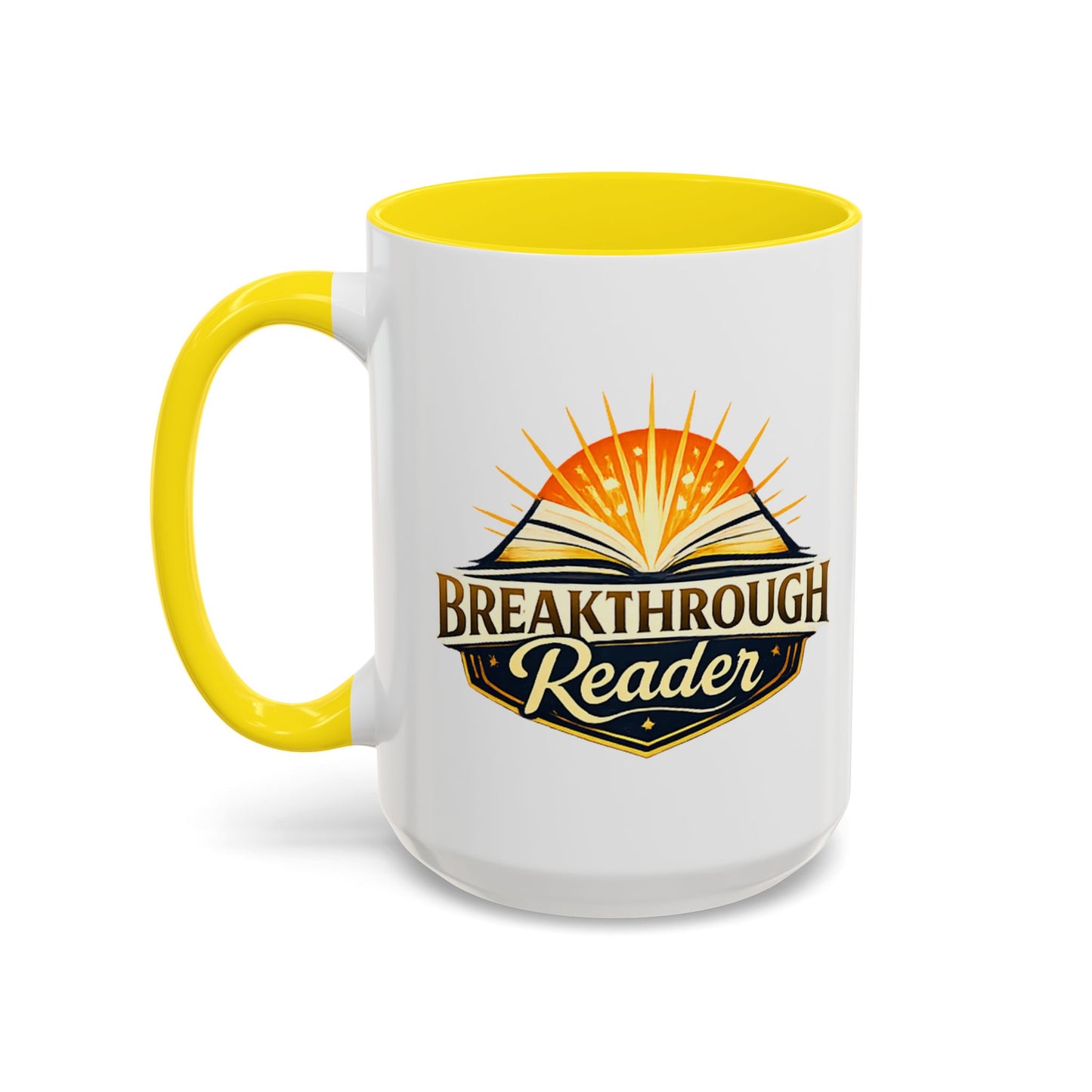 Breakthrough Reader Accent Coffee Mug — Inspirational Book Lover Gift (11/15oz)