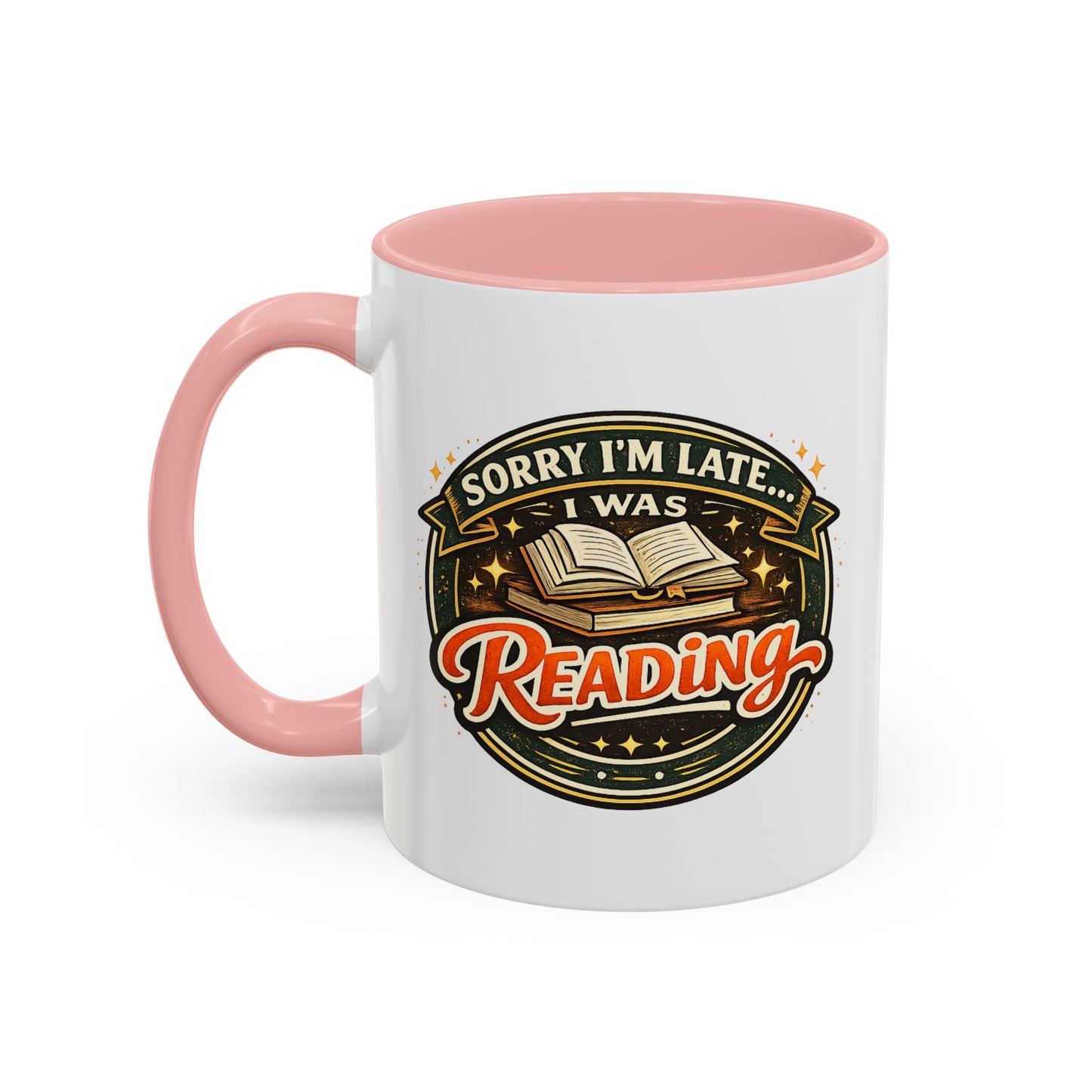 Sorry I'm late I was Reading Vintage Camping Coffee Mug — 'Camp Strong' Accent Ceramic Mug