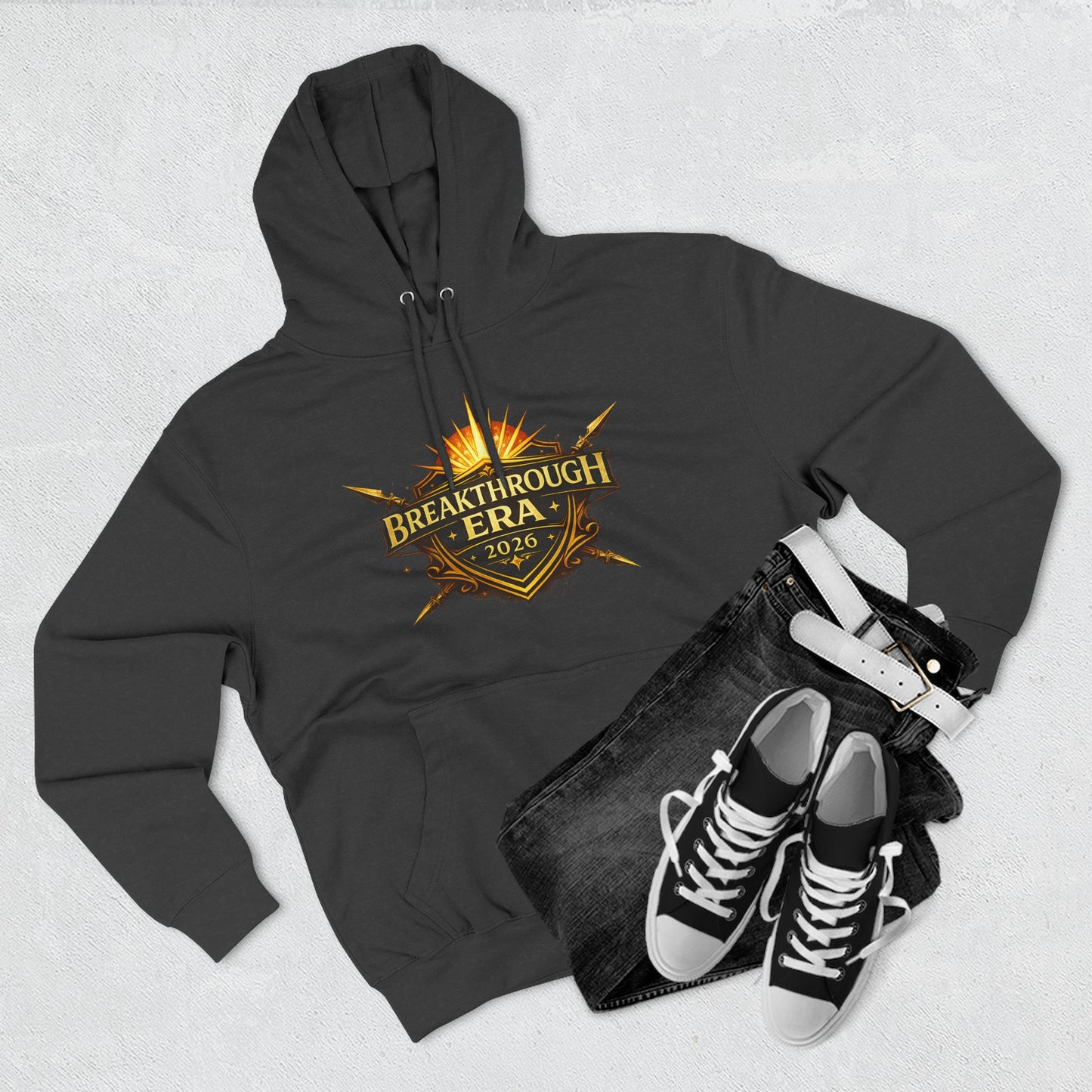 Breakthrough Era 2026 Hoodie — Inspirational Graphic Pullover