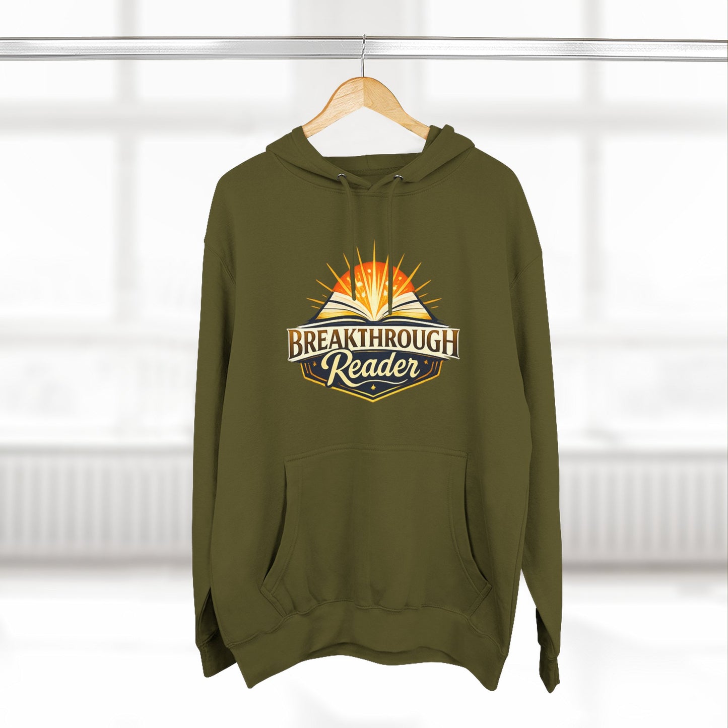 Breakthrough Reader Hoodie – Inspirational Sunburst Fleece Pullover