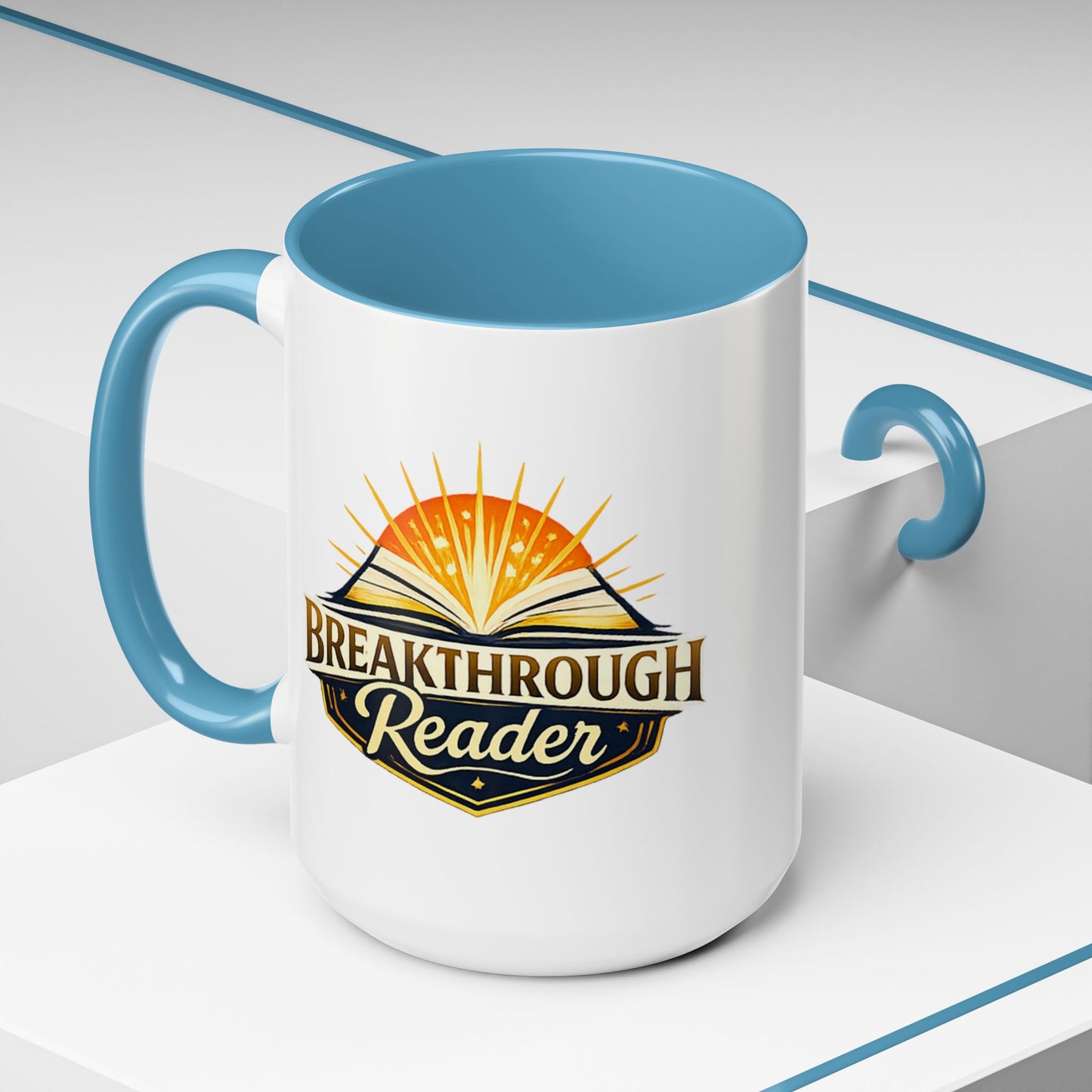 Breakthrough Reader Accent Coffee Mug — Inspirational Book Lover Gift (11/15oz)